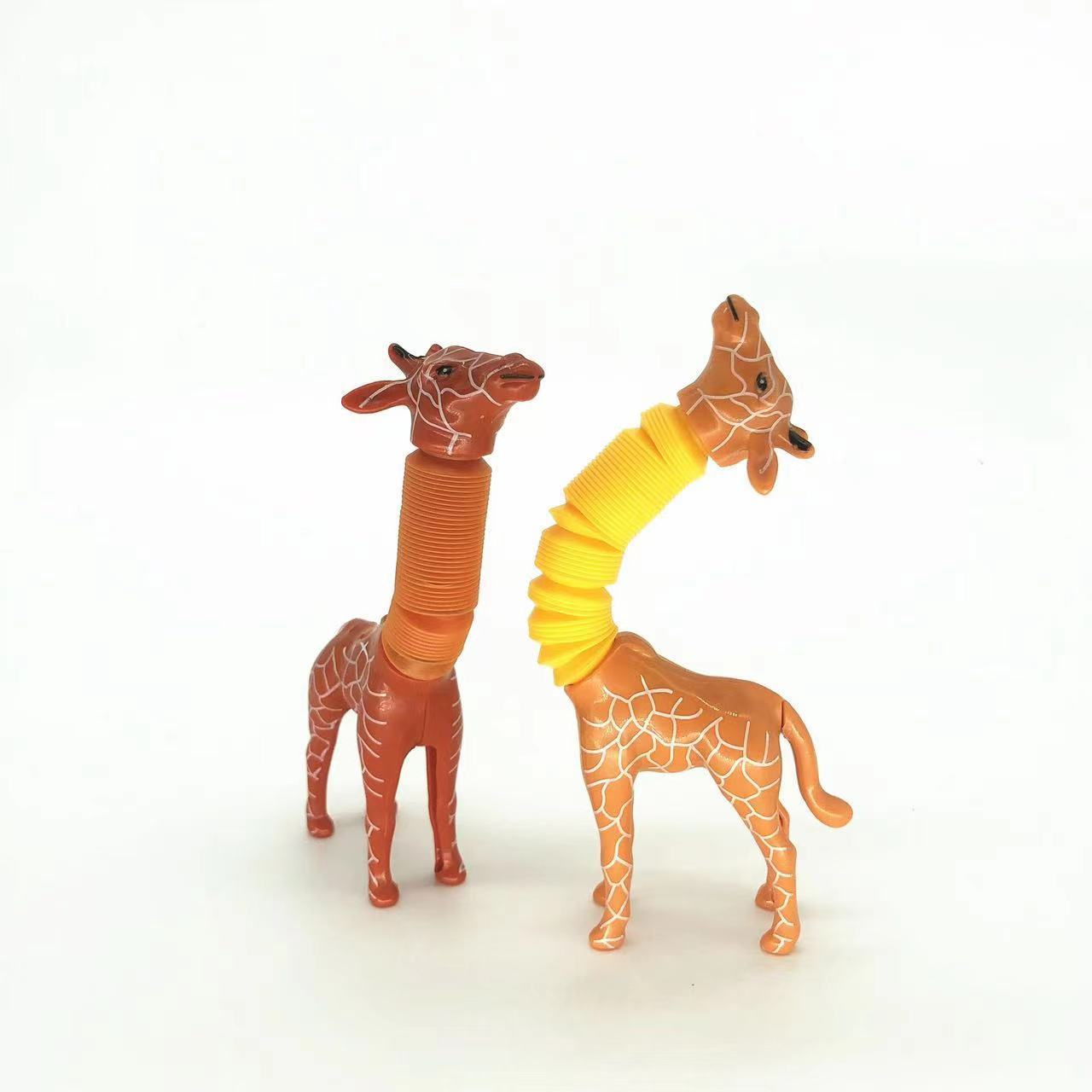 Children's Cartoon Telescopic Giraffe Fidget Toy with Suction Cup – Stress Relief & Sensory Fun