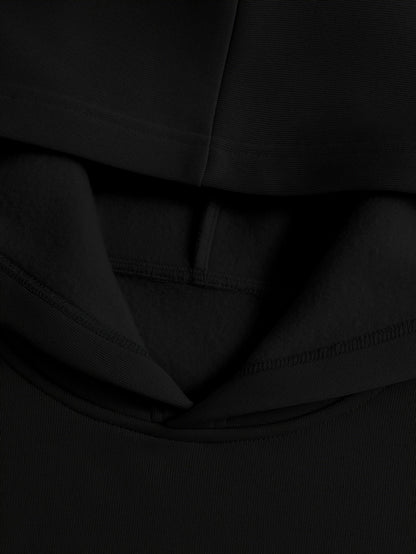 Black hoodie with cherry and leopard print pullover hoodie