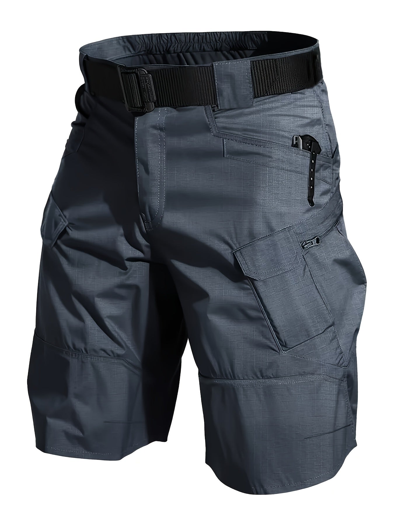 Men's Outdoor Functional Shorts with Pockets and Belt – Ideal for Hiking and Leisure