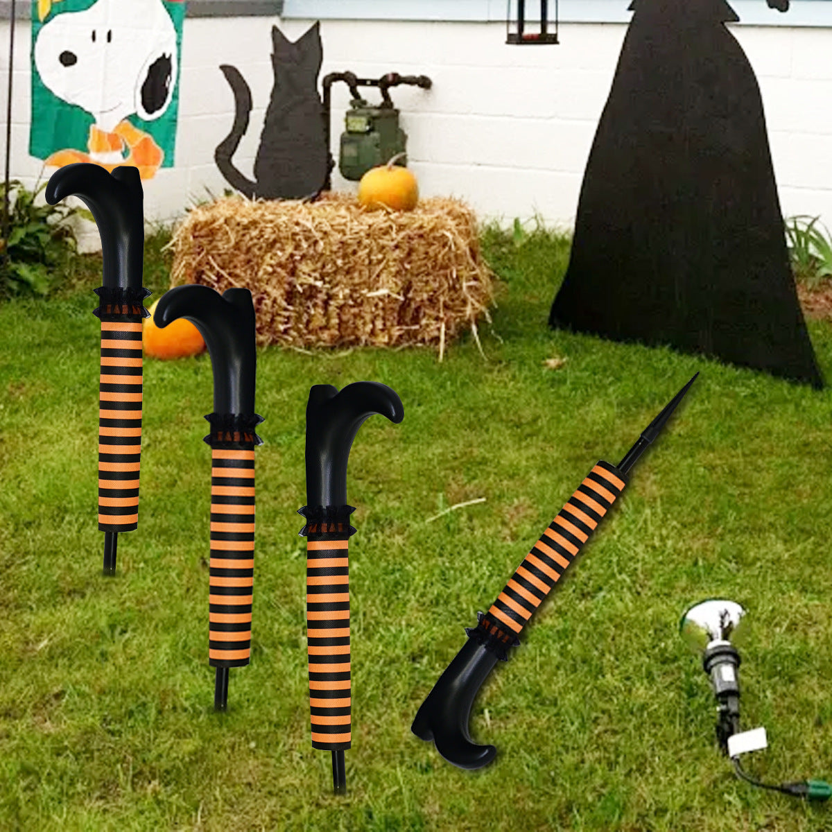 Halloween witch legs decoration for spooky party and front yard