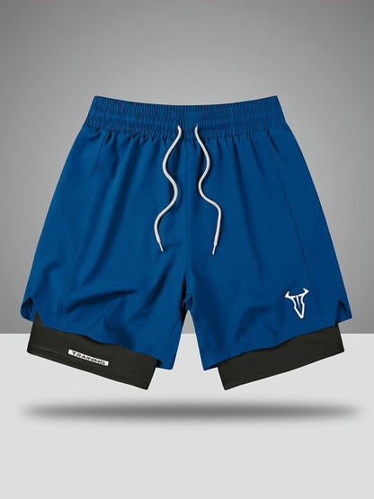 Herren Trainingsshorts Sport Fitness mit elastischem Bund und Kordelzug