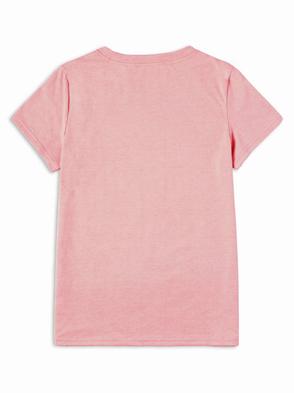 Women's T-Shirt with Floral Design – Casual Style, Spring/Summer, Floral Print