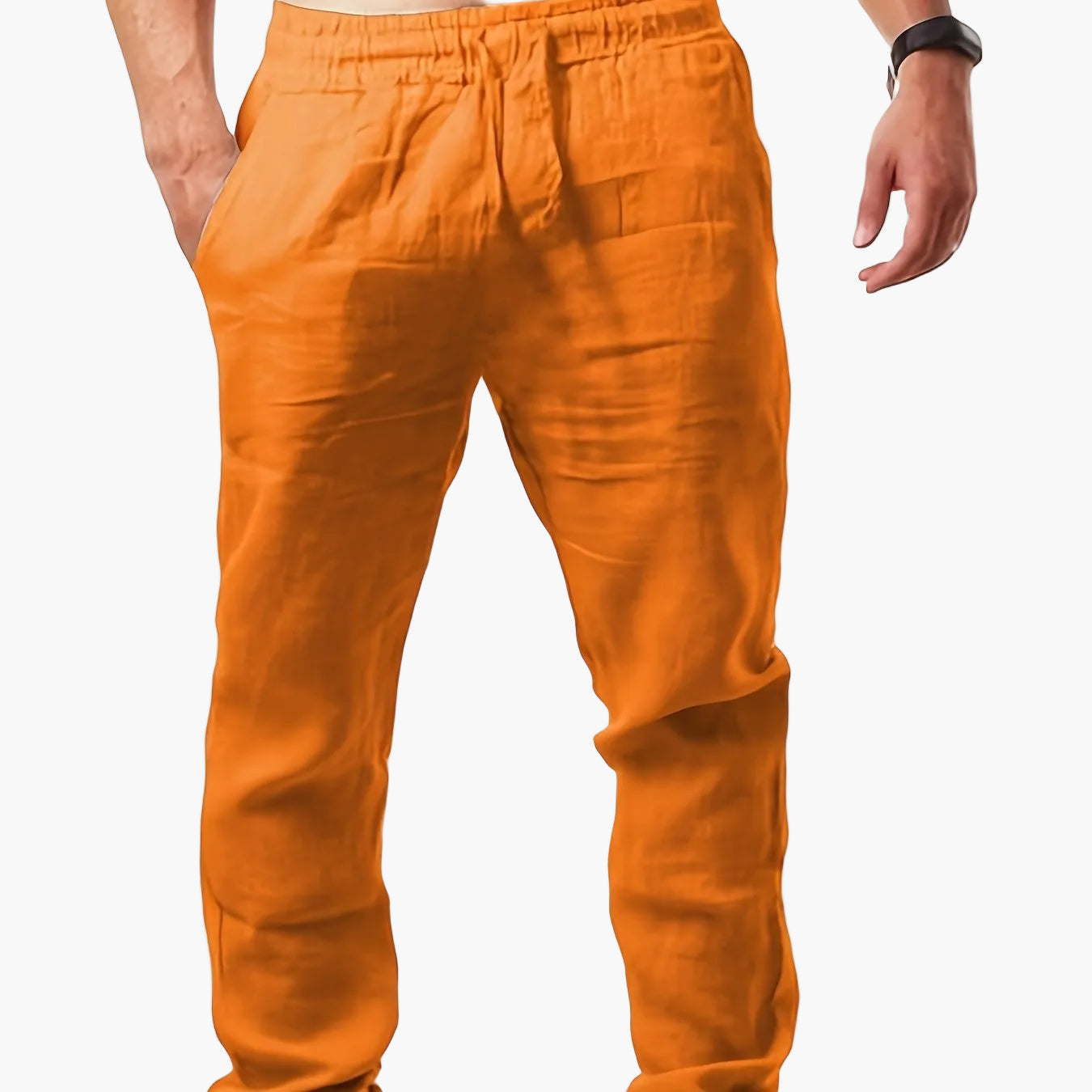 Men's casual pants with straight cut – summer style for everyday and vacation