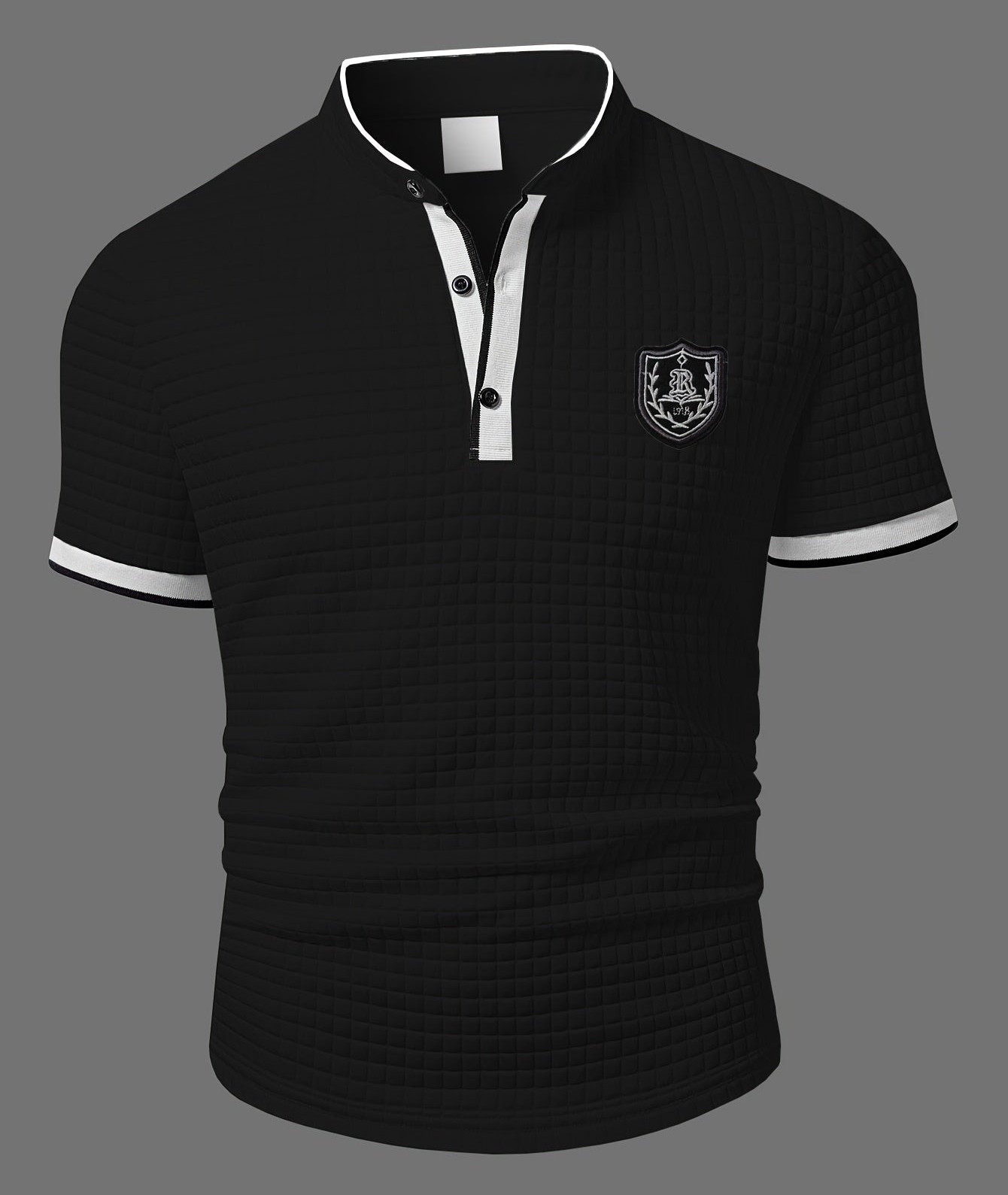 Men's Polo Shirt Modern Casual with Stand-up Collar and Button Placket – Stylish Casual Shirt