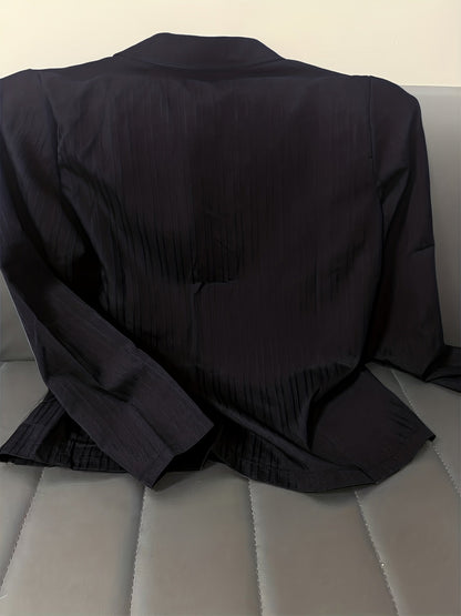 Men's Modern Fit Blazer with Stripes – Elegant Business & Casual Style