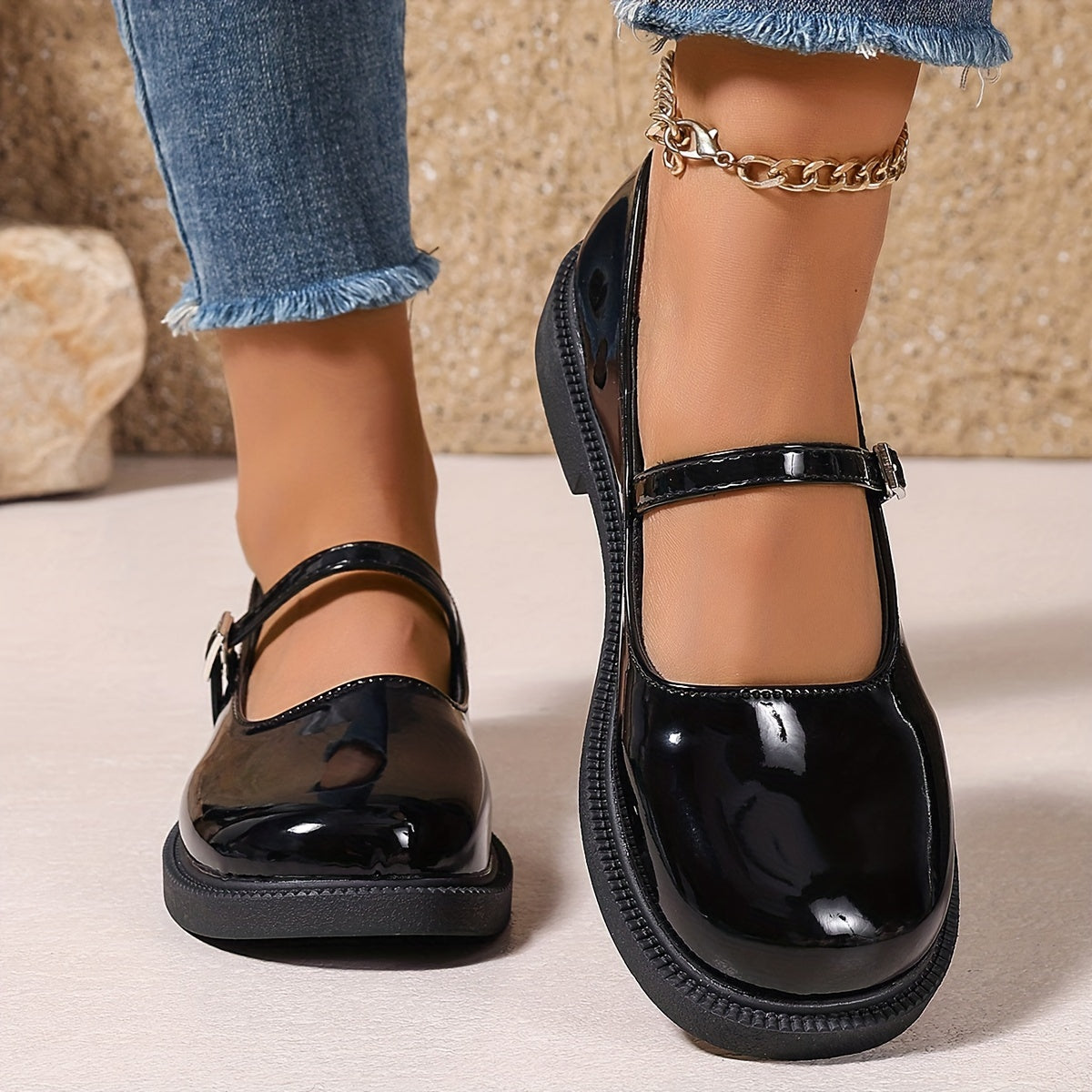 Women's Preppy Style Mary Jane Shoes for Everyday and Leisure