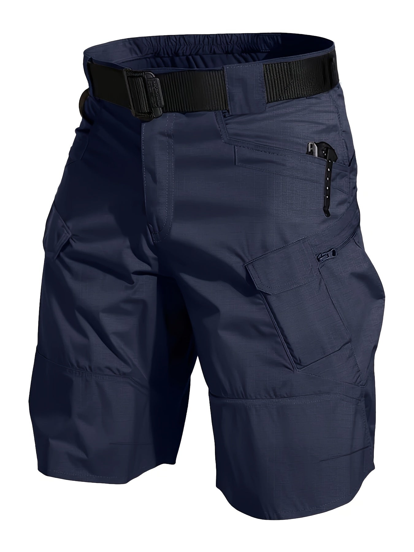 Men's Outdoor Functional Shorts with Pockets and Belt – Ideal for Hiking and Leisure