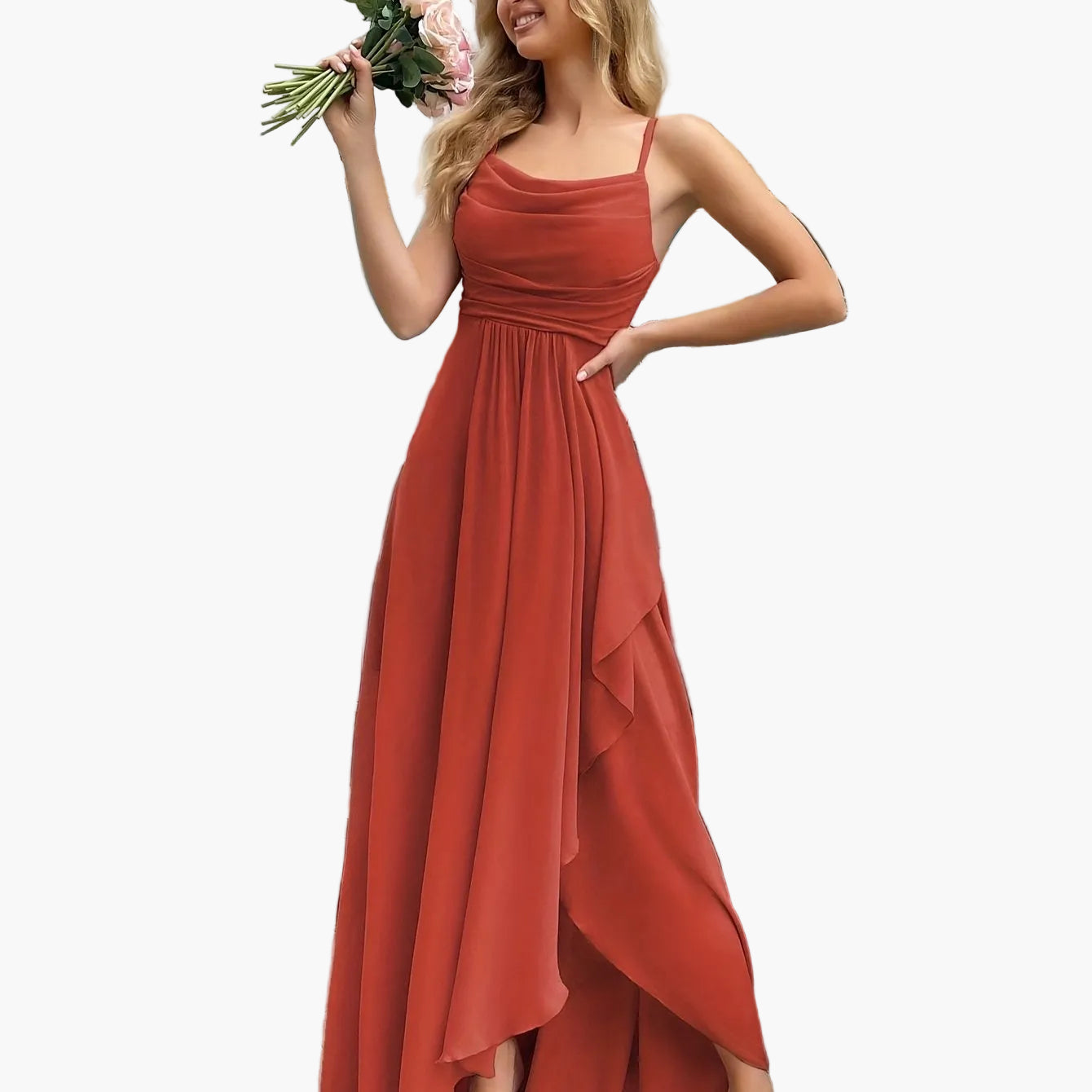 Women's Elegant Fit & Flare Evening Dress for Festive Occasions