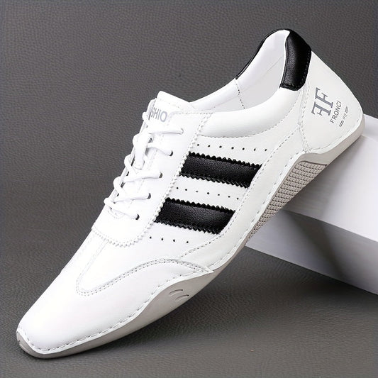 Men's Casual Streetwear Sneakers – Sporty Leisure Shoes with Laces and Urban Design