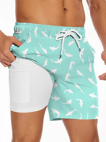 Herren Badehose mit Gummienten-Motiv – Lustige Schwimmshorts für Freizeit & Strand