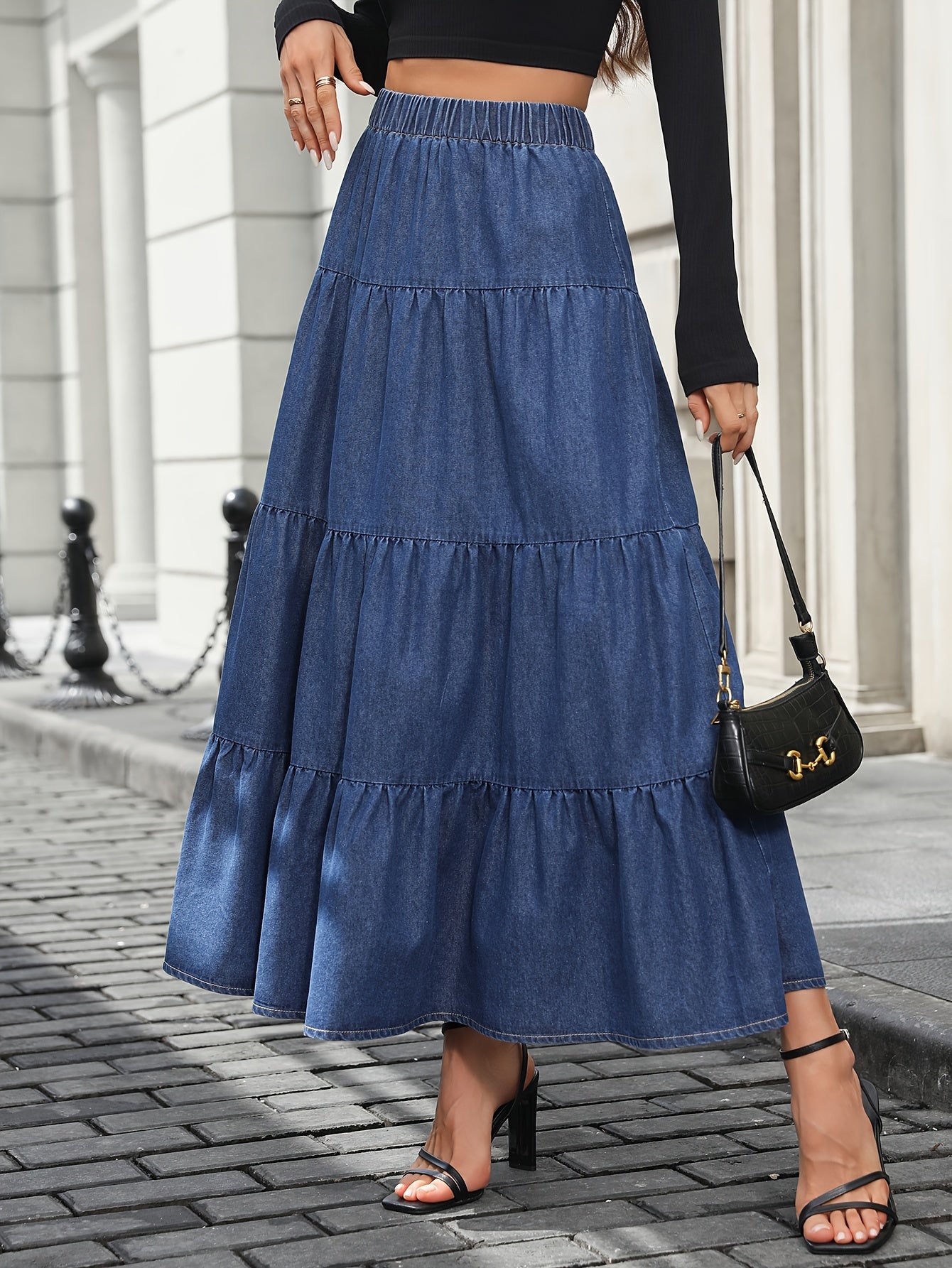 Women's Maxi Skirt Elegant Flared Summer Casual