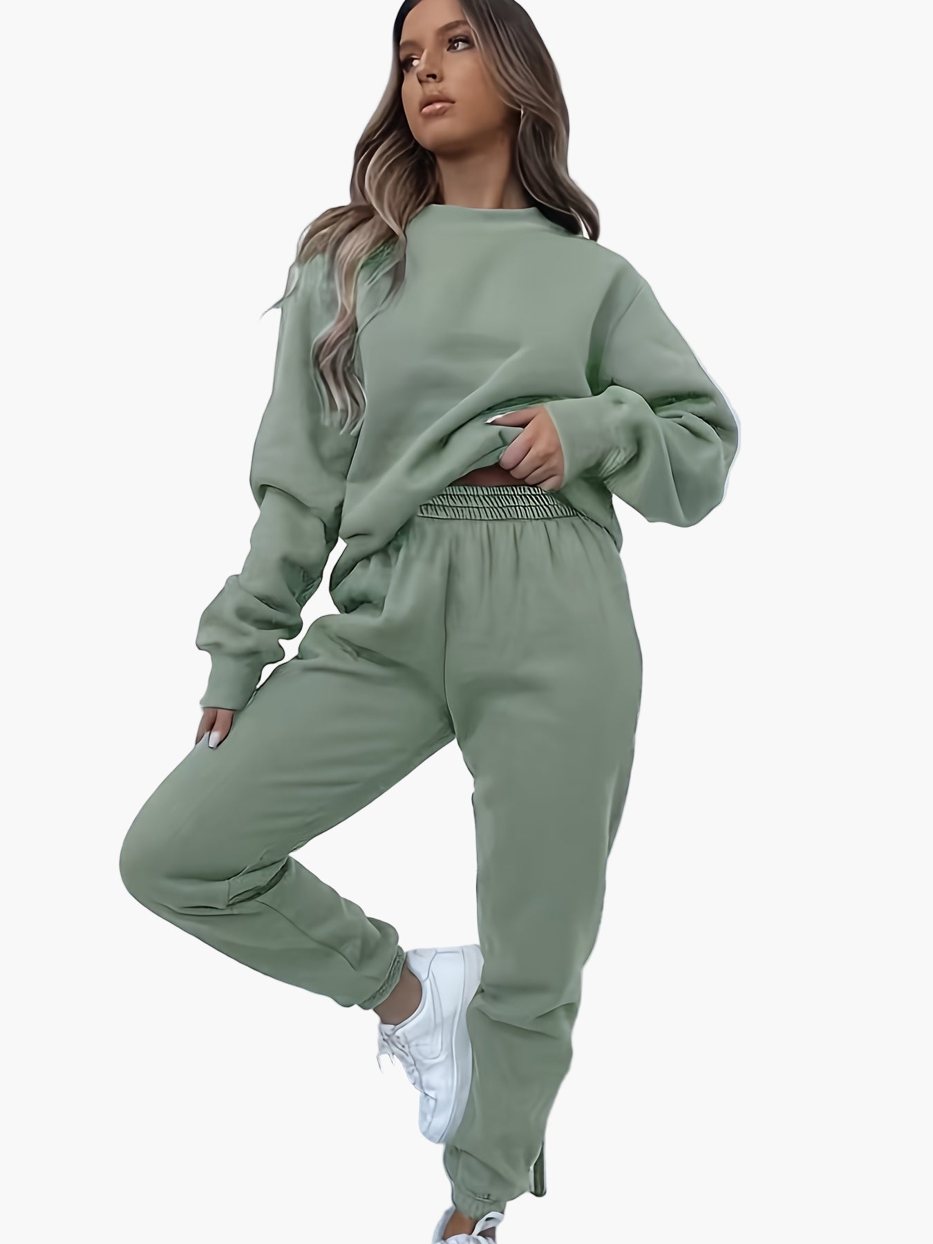 Women's Sweatshirt Jogging Suit Set – Comfortable Casual Outfit for Everyday & Sports