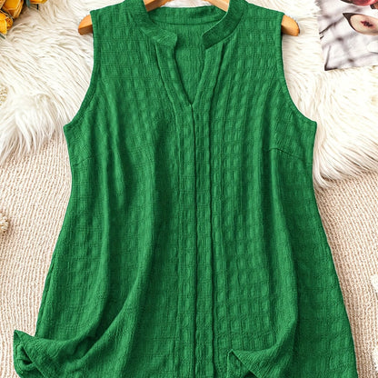 Damen Ärmellose Tunika mit V-Ausschnitt – Eleganter Freizeit-Look für jeden Tag