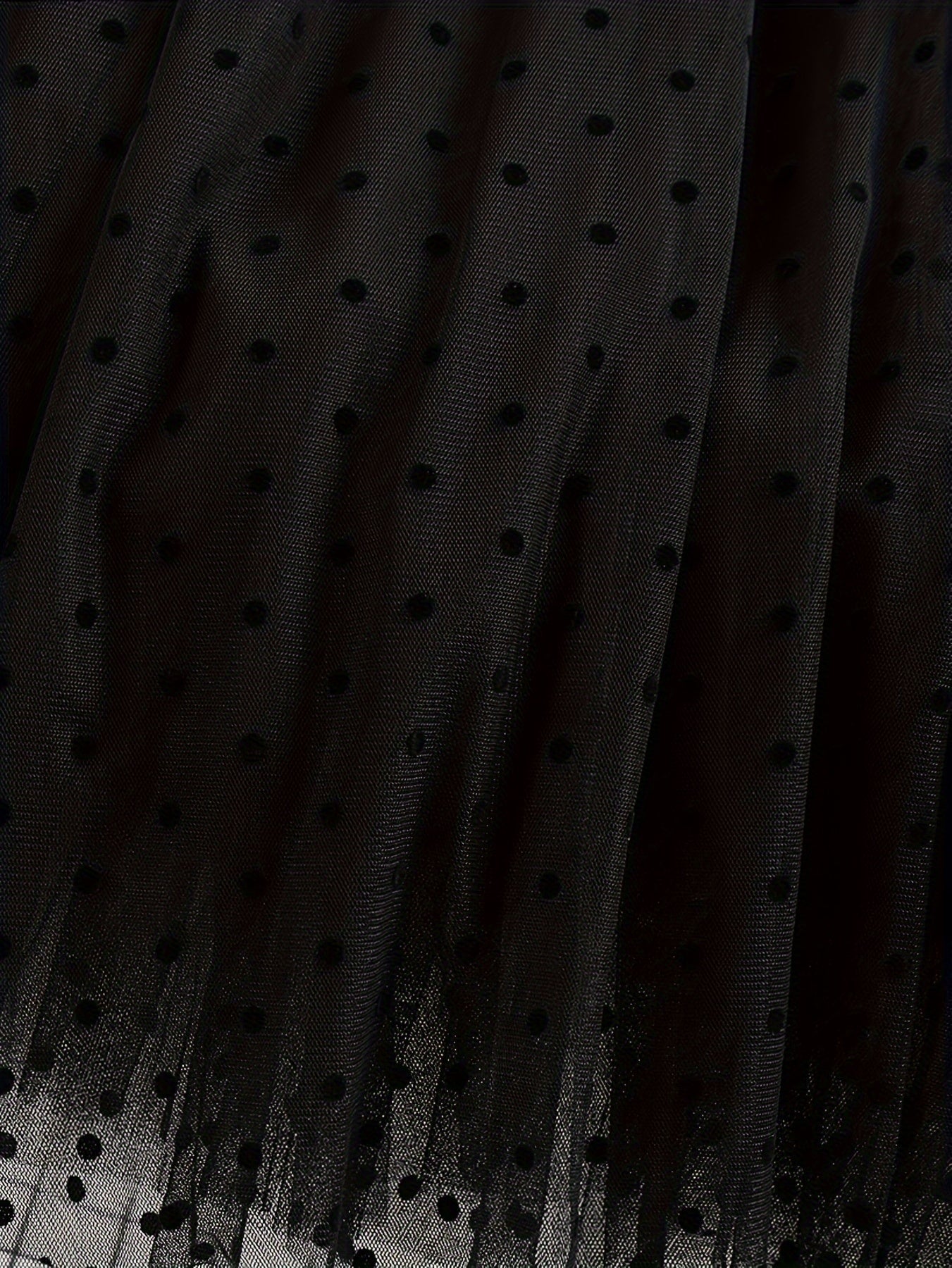 Women's Elegant Midi Skirt with Polka Dots and Flared Cut – Perfect for Spring and Summer