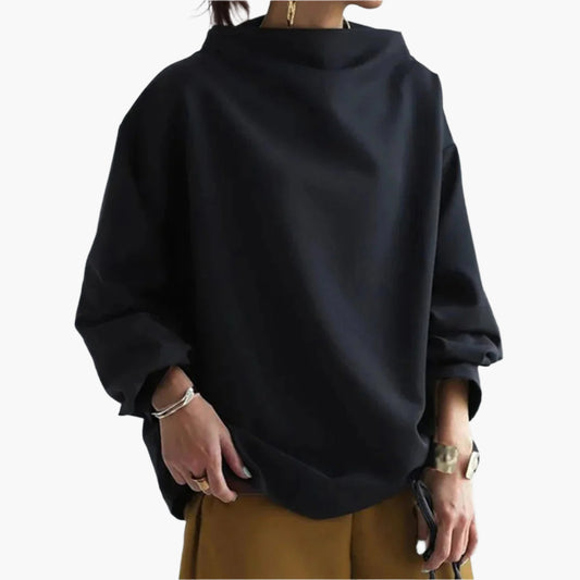 Damen Oversize Pullover Langarm Modern Elegant – Perfekt für Alltag & Büro