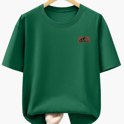 Men's T-Shirt with Mountain Logo – Casual Leisure Shirt for Everyday & Outdoor Use
