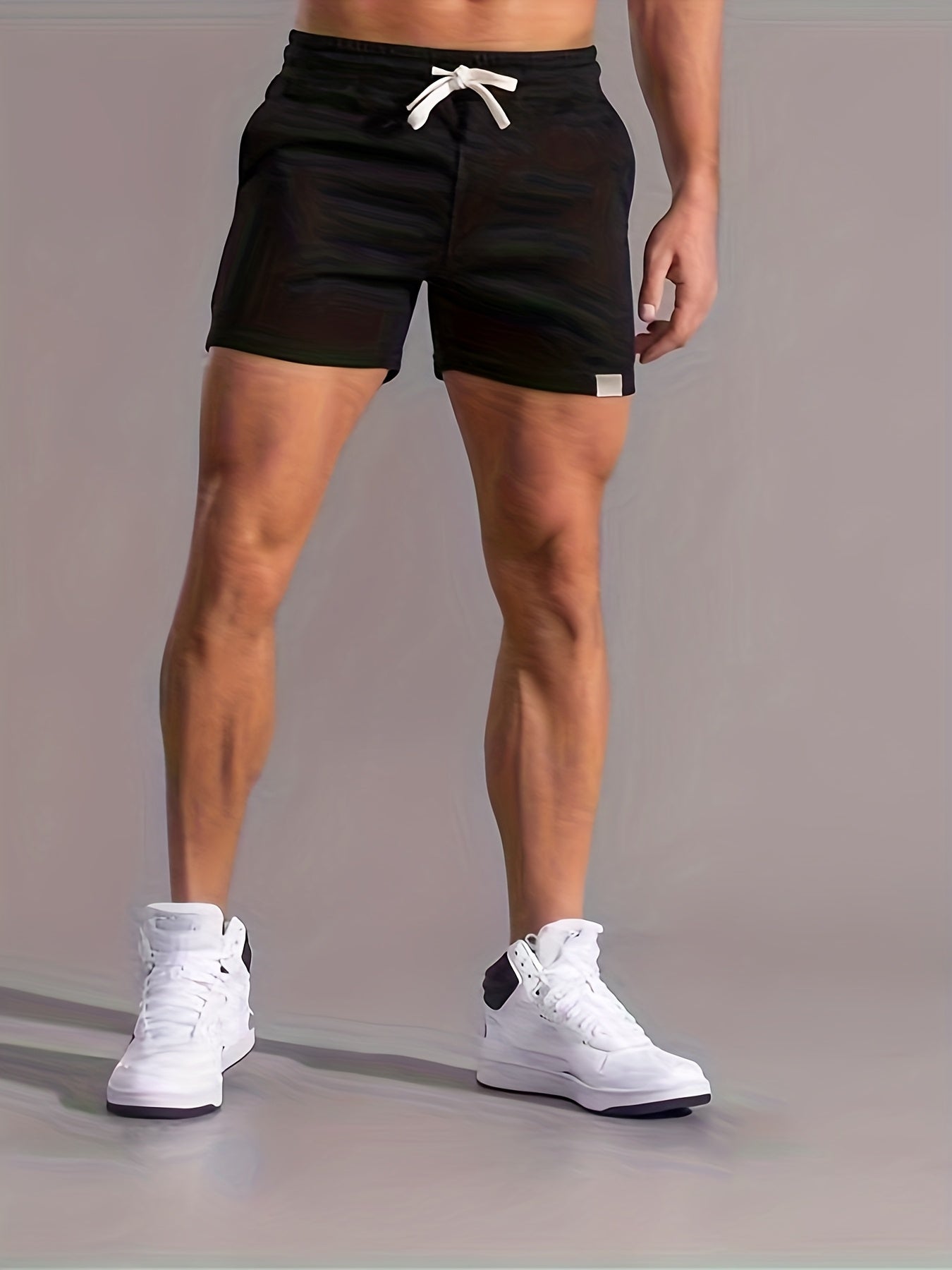 Men's Sport Shorts with Drawstring – Short Training Pants for Fitness, Leisure, and Workout