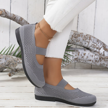 Women's Mary Jane Ballerinas – Comfortable Breathable Casual Slip-Ons for Everyday and Walks