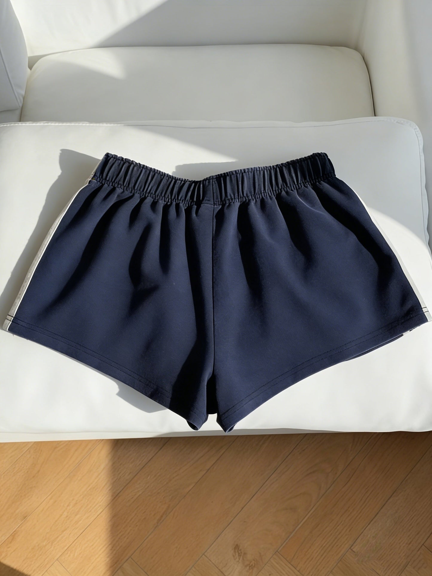 Women's Sport Shorts with Stripes – Casual Running Shorts for Leisure and Fitness