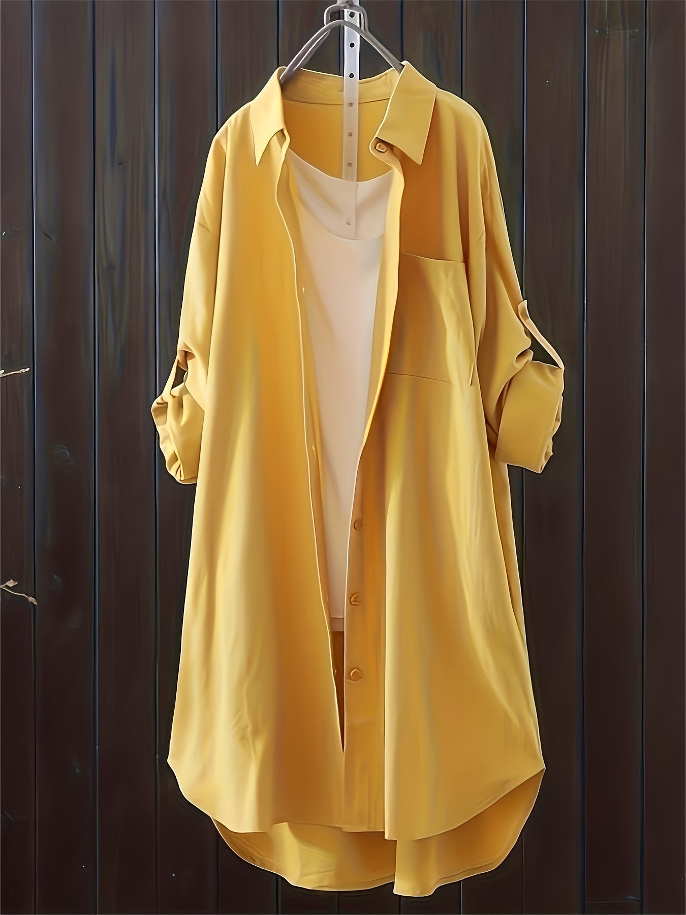 Women's Long Shirt Blouse Oversized Casual for Spring and Summer