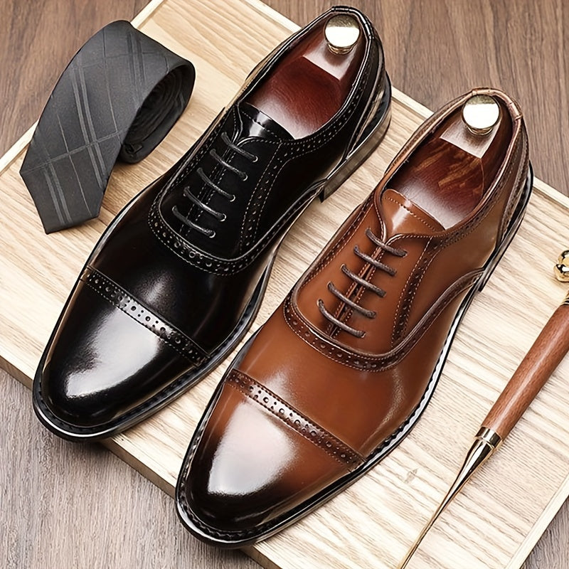 Herren Business Oxford Schuhe Eleganter Schnürer für Büro & Alltag