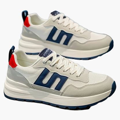 Herren Sneaker Preppy Stil Freizeit Laufschuhe Bequem Alltagsmode