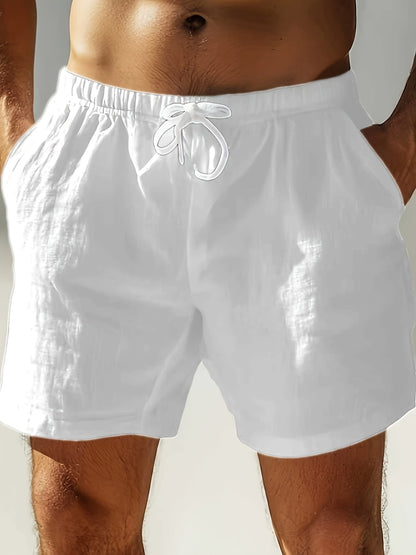 Men's Swim and Casual Shorts with Drawstring – Casual Boho Style for Beach and Everyday Wear