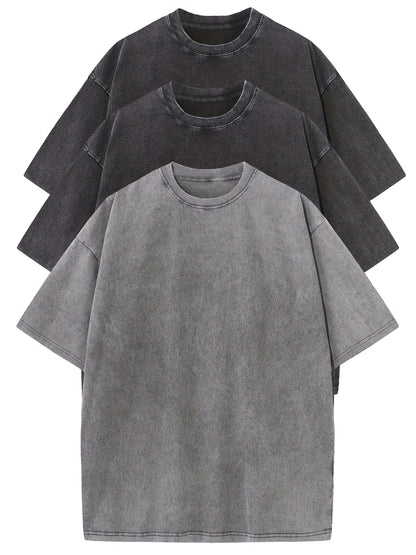 Herren Oversize T-Shirt 3er Pack – Trendiges Streetwear Basic für Freizeit & Alltag