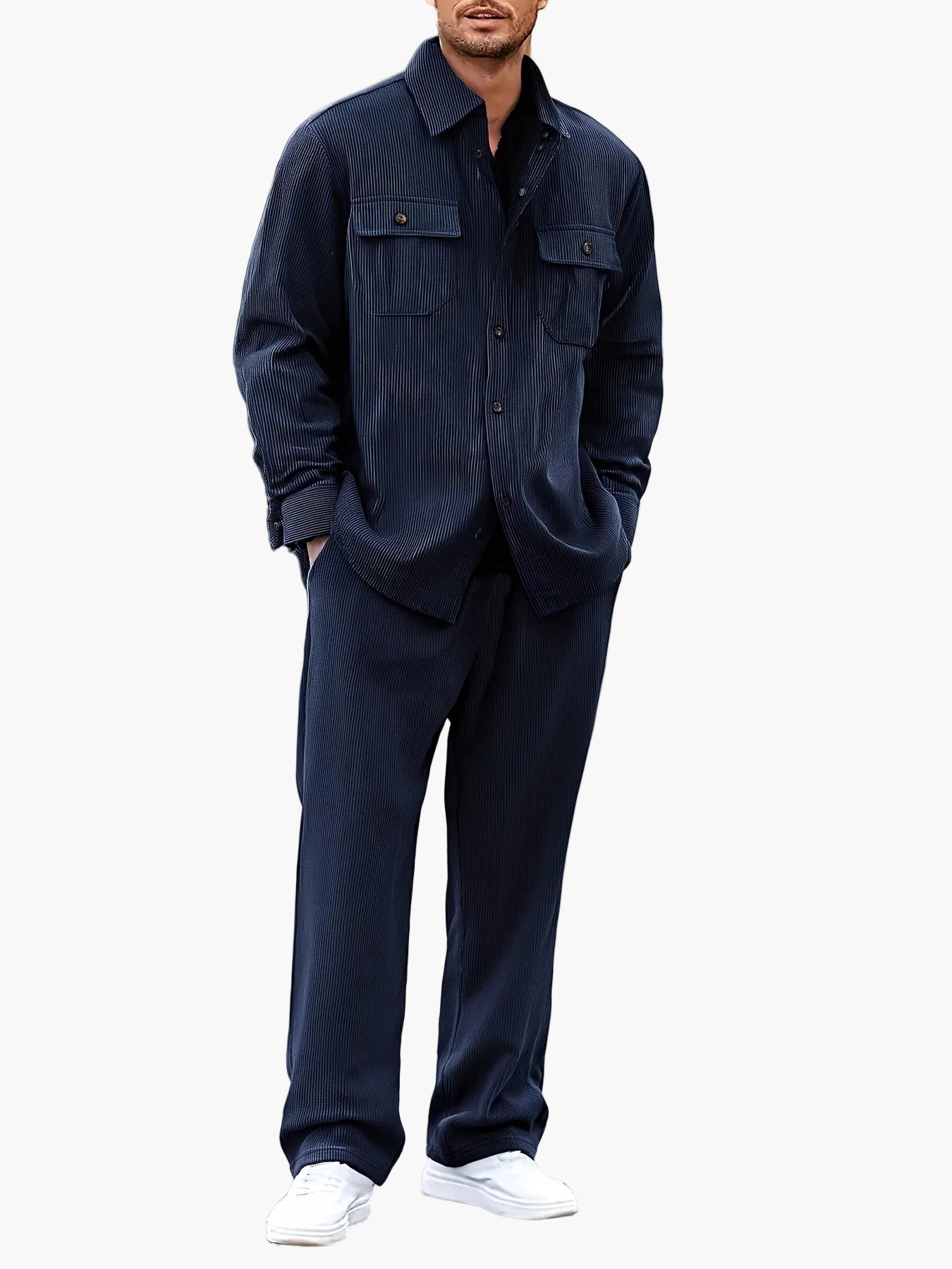 Men's Casual Set – Loose 2-Piece Outfit for Everyday & Leisure