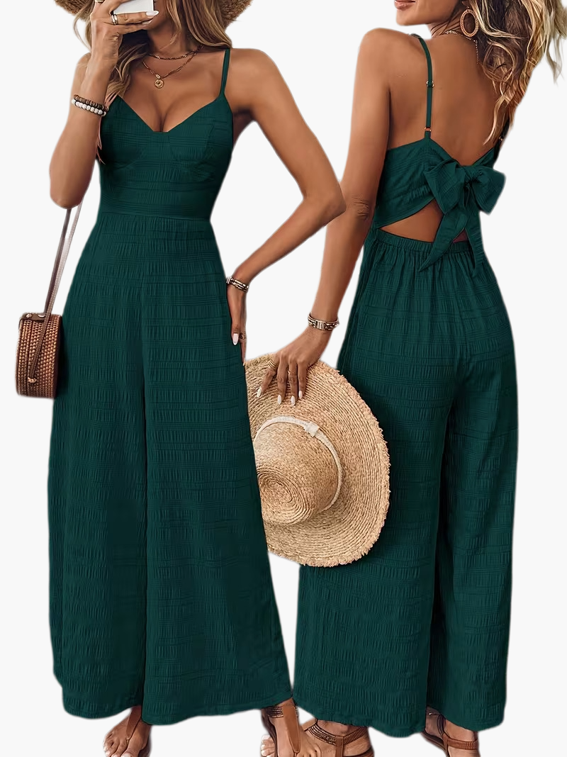 Women's Elegant Jumpsuit with Spaghetti Straps – Perfect for Spring and Summer