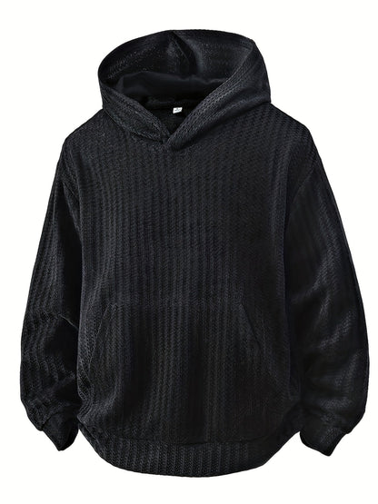 Structured hoodie with a hood and kangaroo pocket