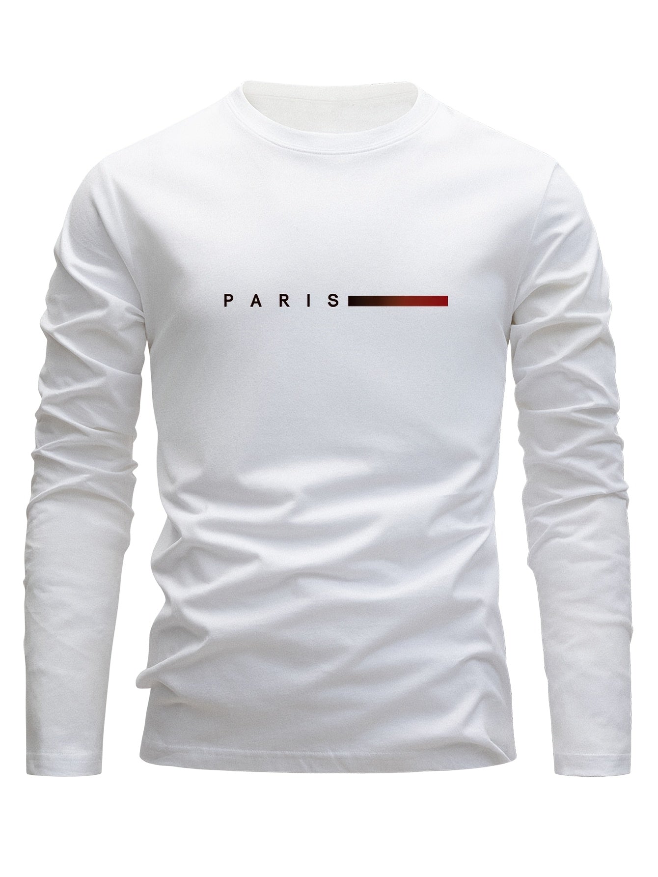 Men's long-sleeve T-shirt 3-piece set "Paris" crew neck