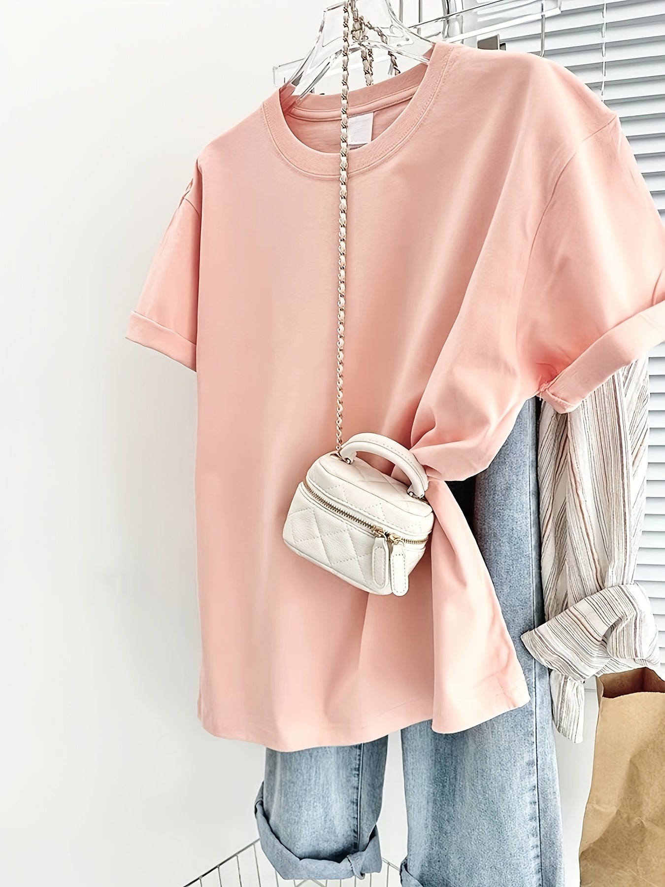 Damen Basic Oversized T-Shirt Casual Stil – Ideal für Alltag & Freizeit