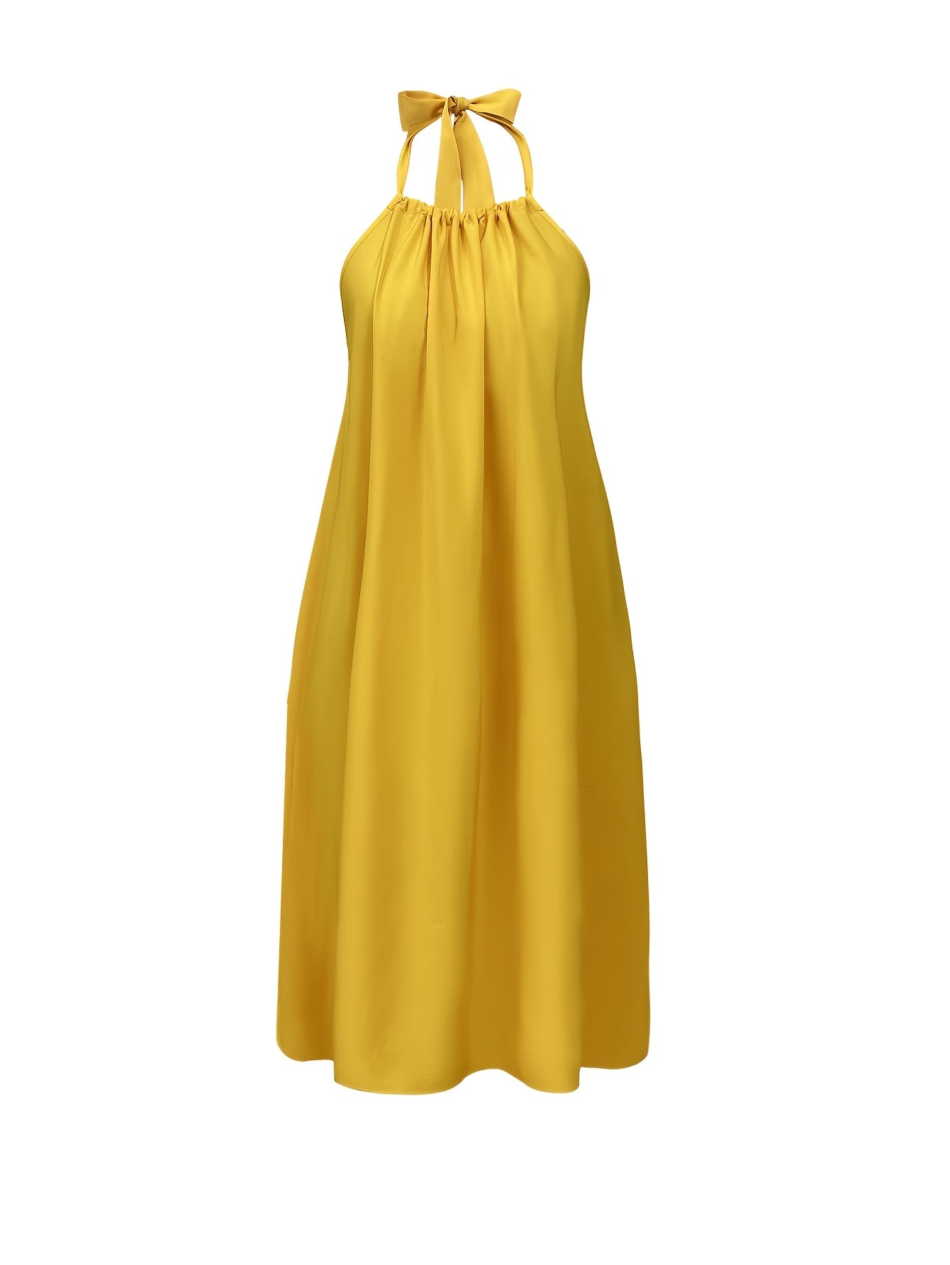 Women's backless halterneck maxi dress for summer and parties