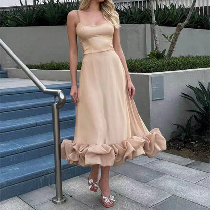 Emma – A-line skirt with large three-dimensional flowers for women