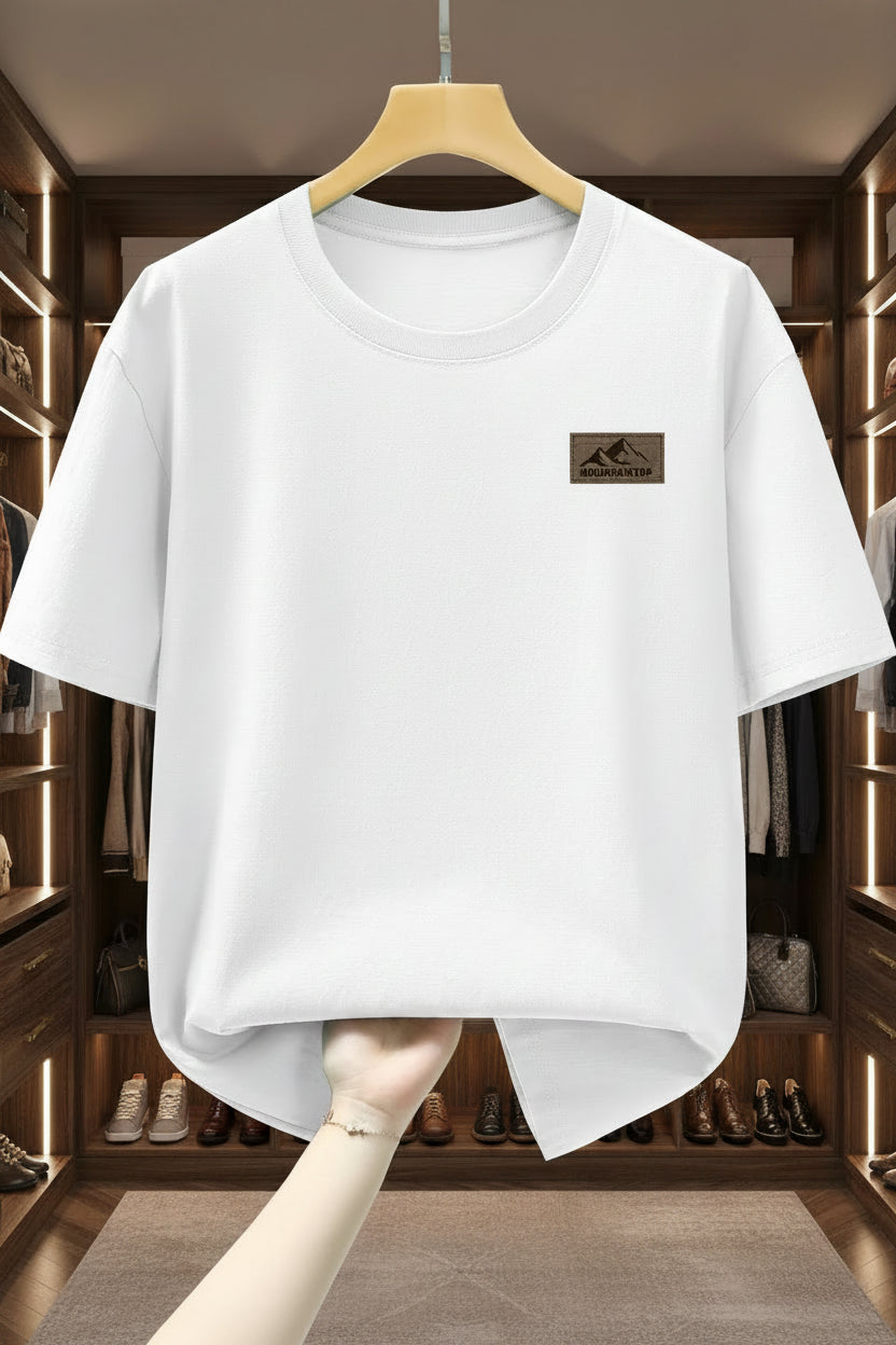 Men's T-Shirt with Mountain Logo – Casual Leisure Shirt for Everyday & Outdoor Use