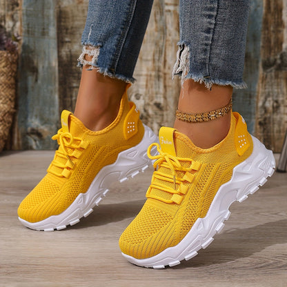 Damen Sneaker Freizeit Sportliche Laufschuhe Komfort Trend