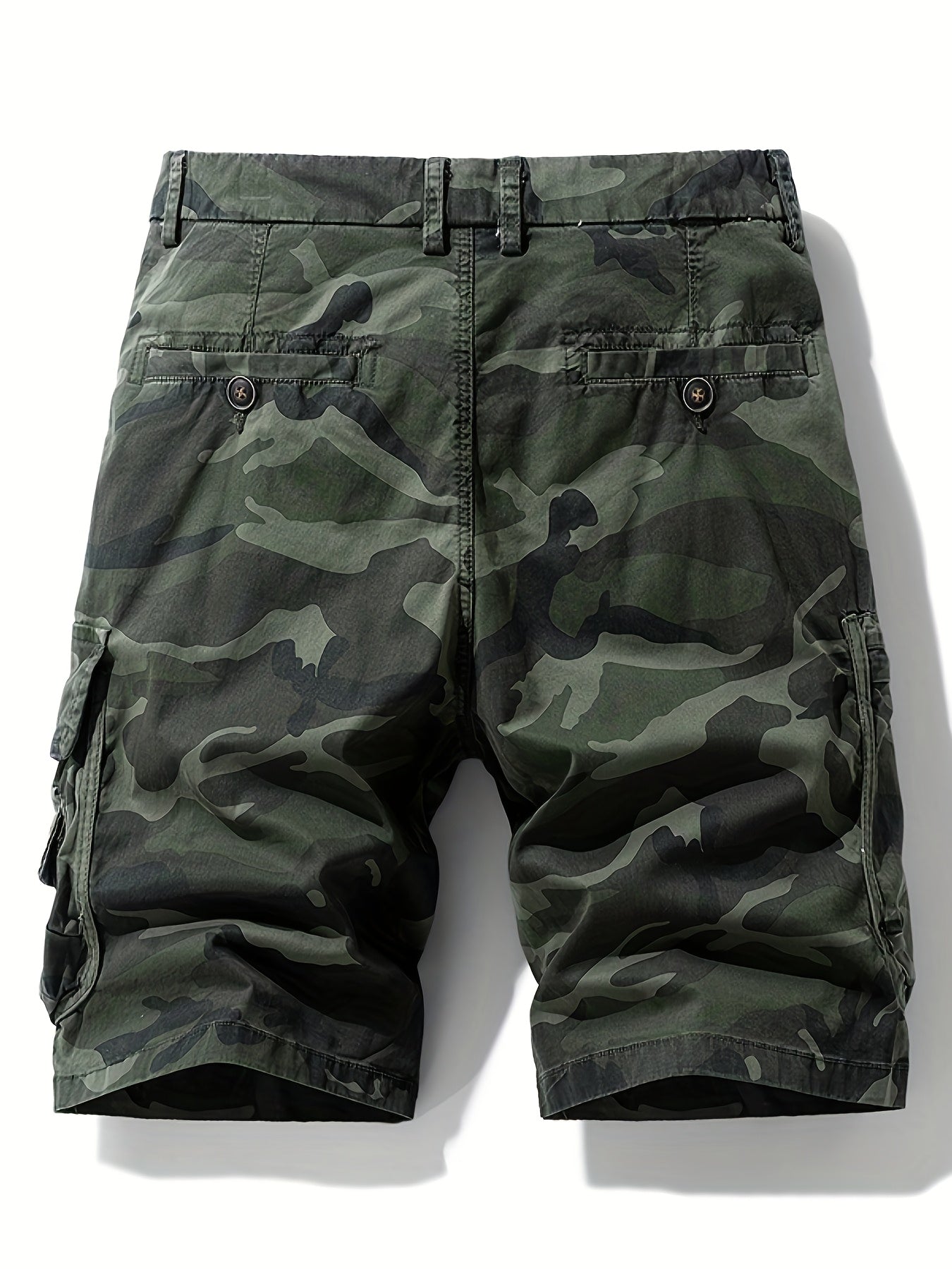Men's Cargo Shorts in Camouflage Style for Outdoor & Leisure – Regular Fit, Casual, with Pockets