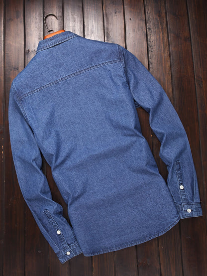 Men's casual style denim shirt for leisure and everyday wear