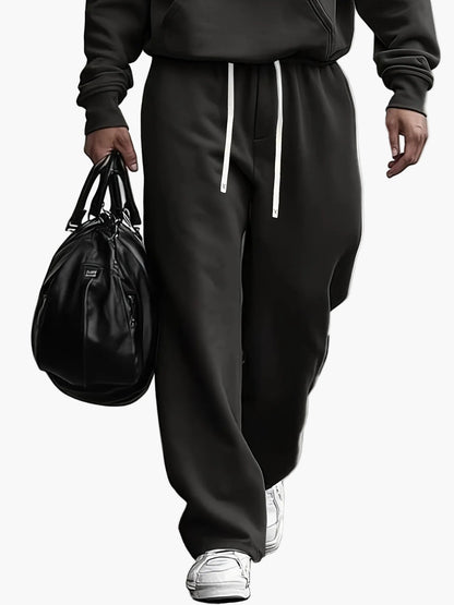 Herren Freizeit Oversize Hoodie Set – Lockerer Streetwear Trainingsanzug für Alltag & Reisen