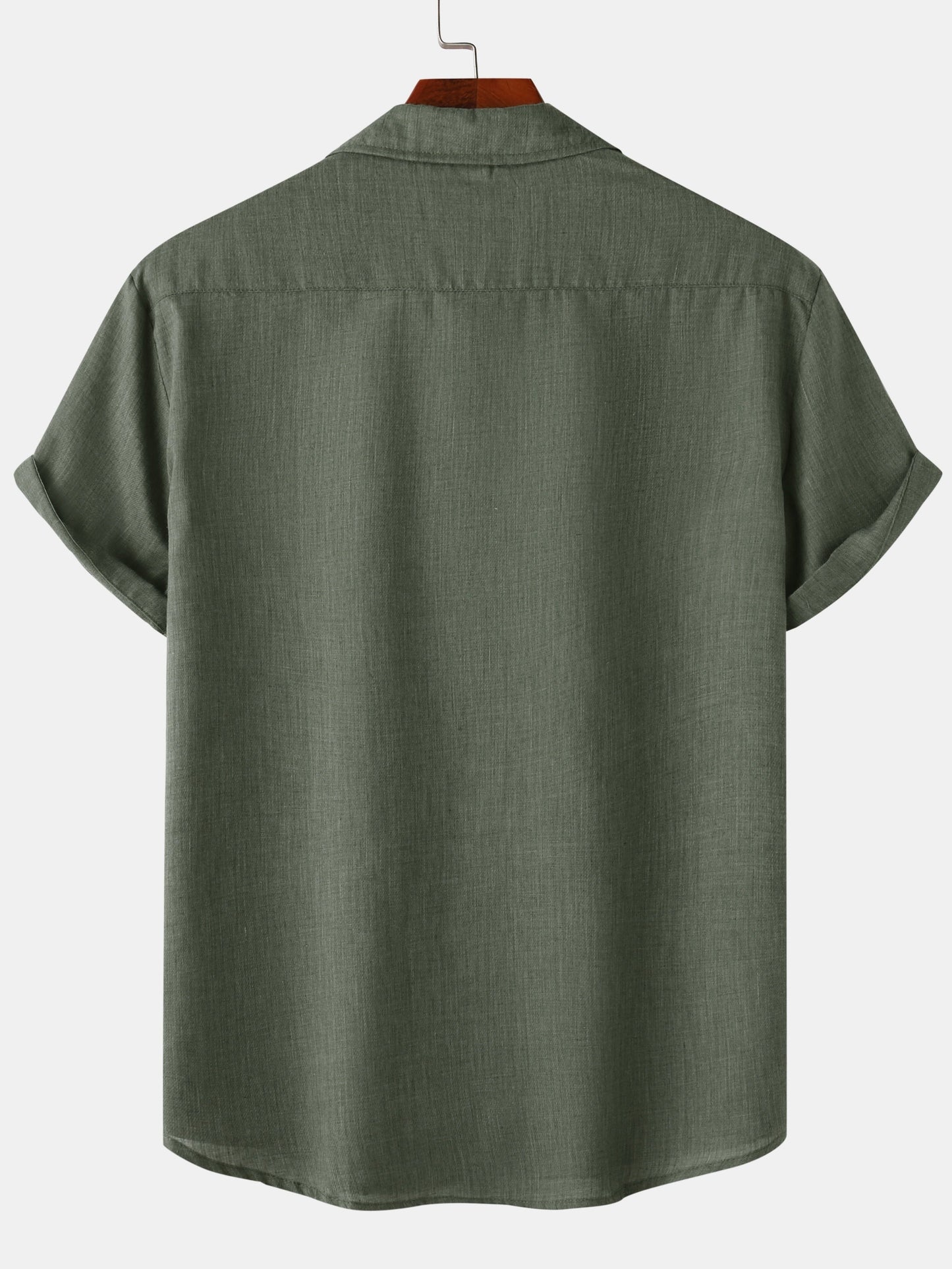 Men's Short-Sleeve Casual Shirt with Chest Pocket – Modern Summer Shirt for Everyday and Vacation