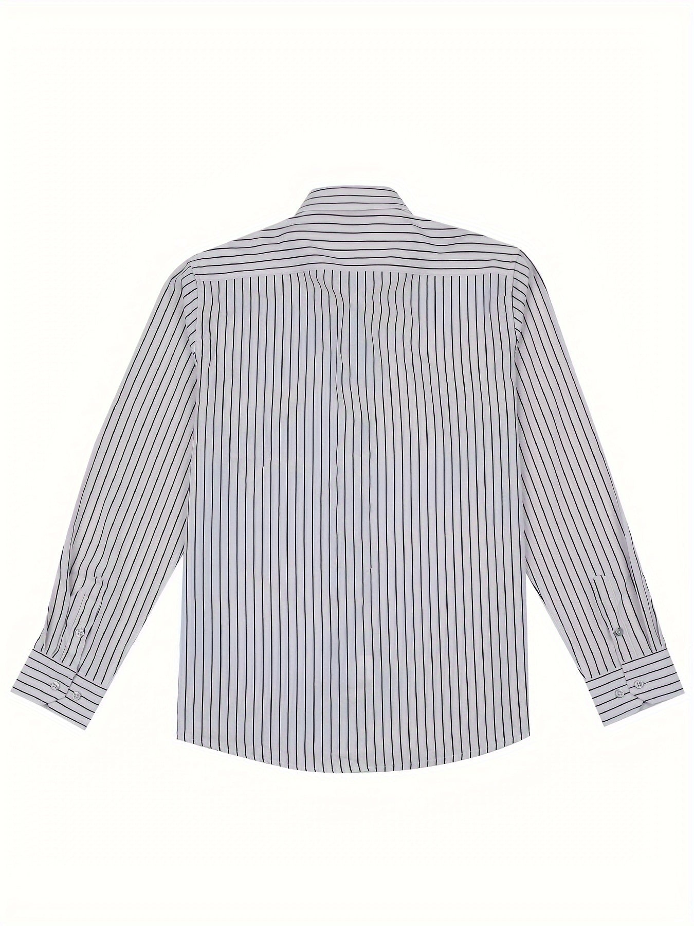 Herren Slim Fit Streifenhemd – Modernes Business & Freizeit Langarmhemd