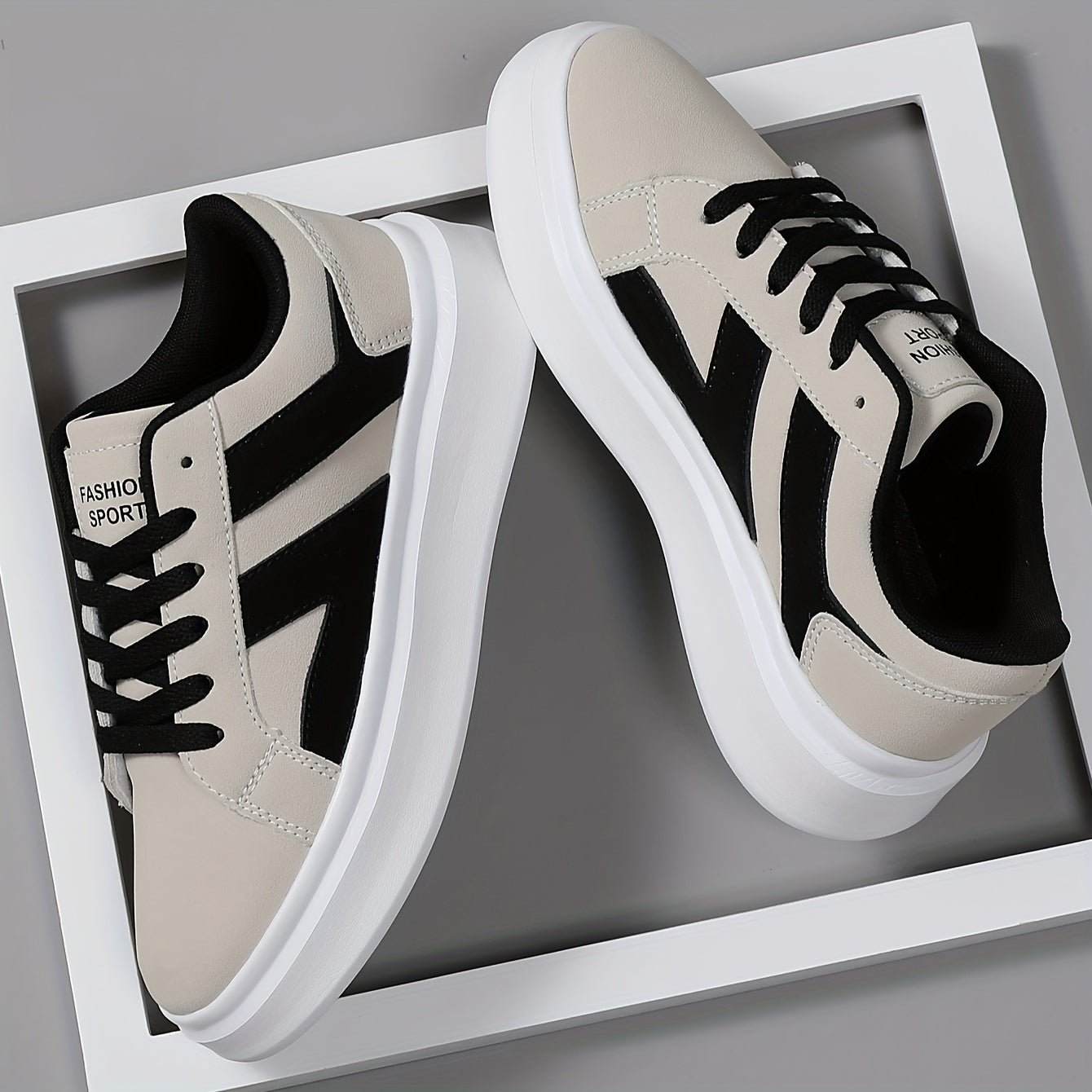 Men's Low-Top Sneakers Street Style with Platform – Urban Casual Shoe