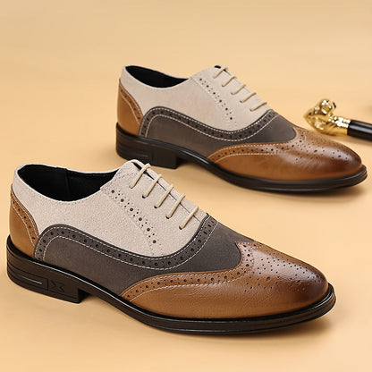 Men's Business Lace-Up Shoes Classic Elegant for Everyday & Office