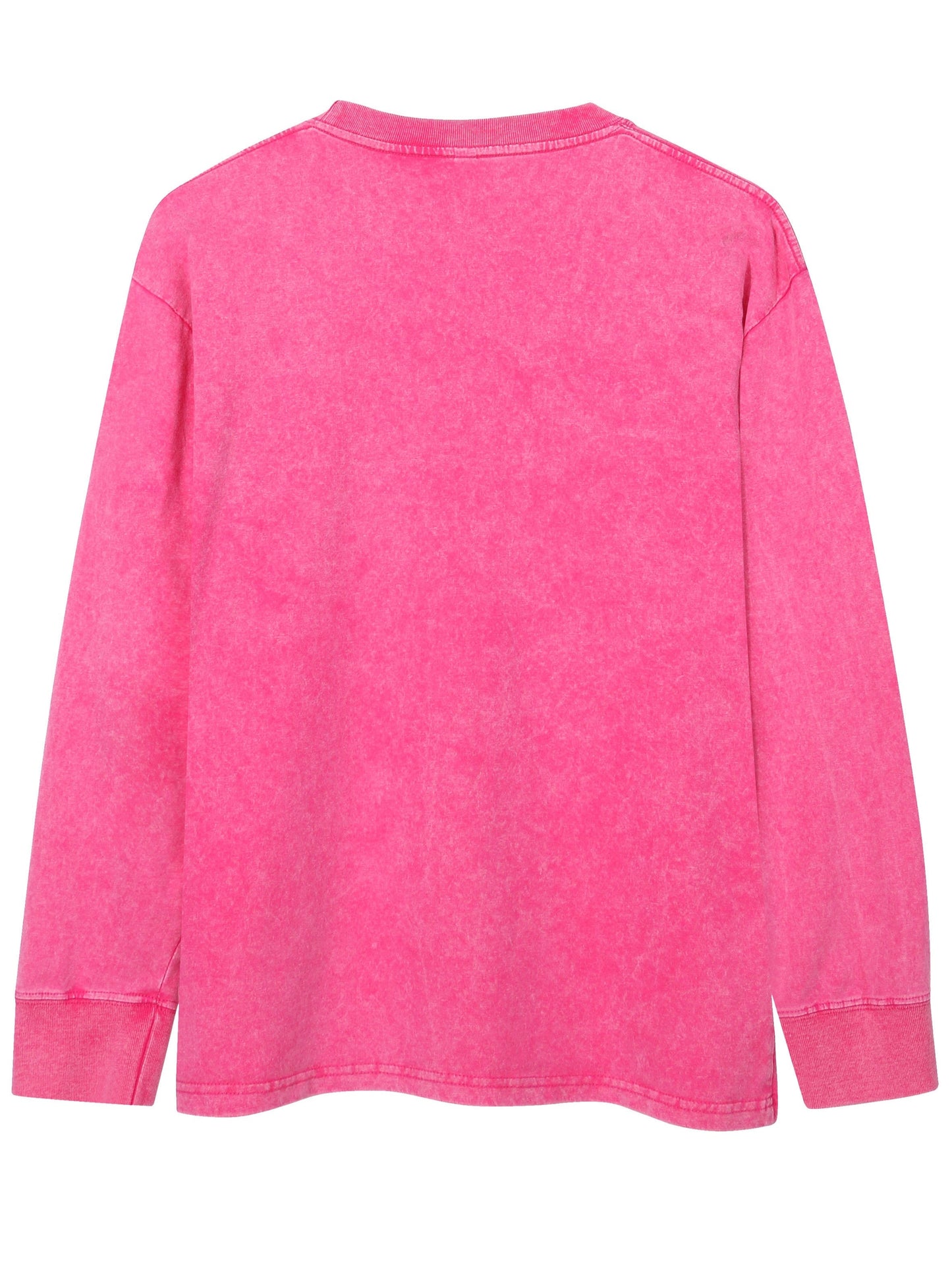 Unisex long-sleeve shirt in a washed look, crew-neck vintage sweatshirt