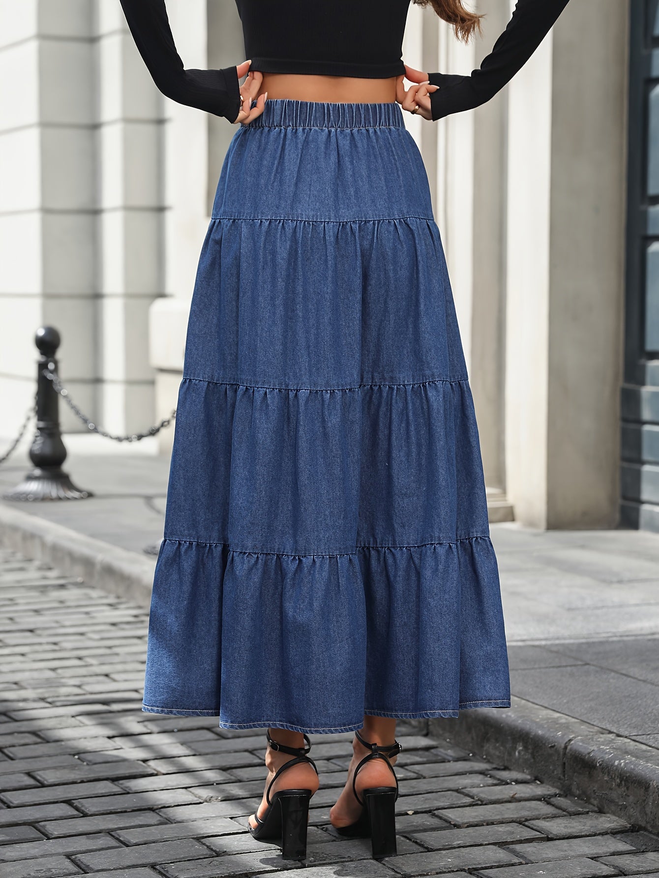 Women's Maxi Skirt Elegant Flared Summer Casual