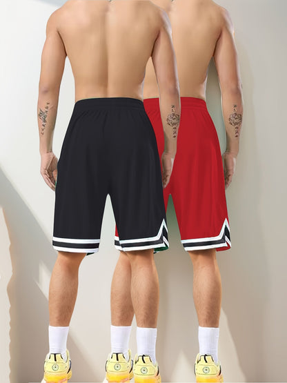 Men's Athletic Basketball Shorts 2-Pack – Loose Fit, Perfect for Training & Leisure