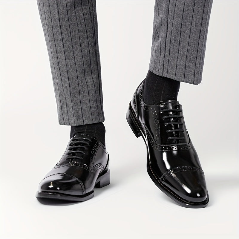 Herren Business Oxford Schuhe Eleganter Schnürer für Büro & Alltag