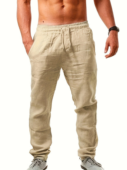 Men's casual pants with straight cut – summer style for everyday and vacation