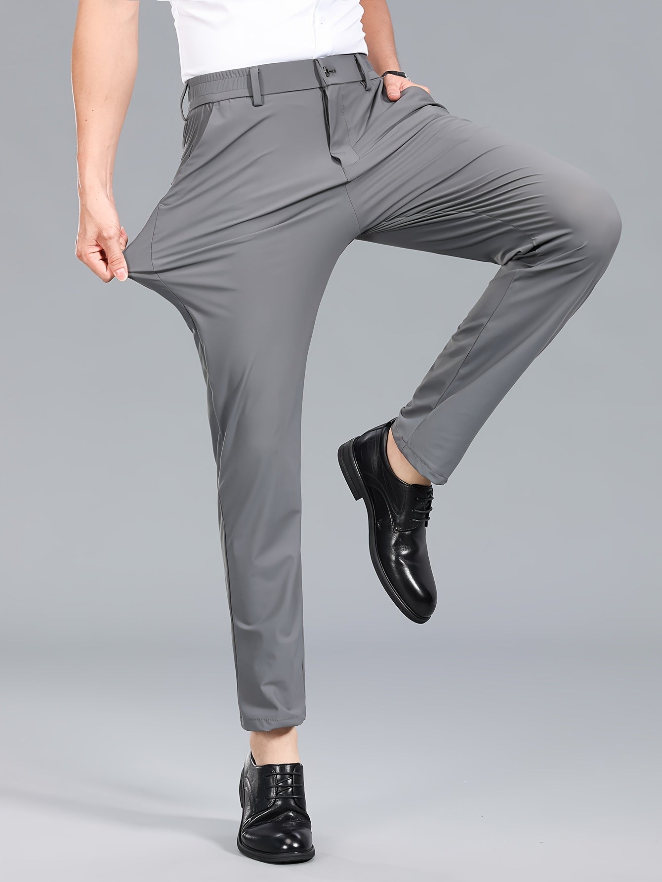 Men's Business Stretch Pants – Elegant, Comfortable Suit Pants for Office & Everyday Wear